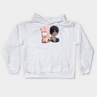 Zero Two Hiro Kids Hoodie